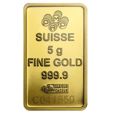 A picture of a Lingot d’or de 5 g, Fortuna de PAMP Suisse (avec certificat de titrage)